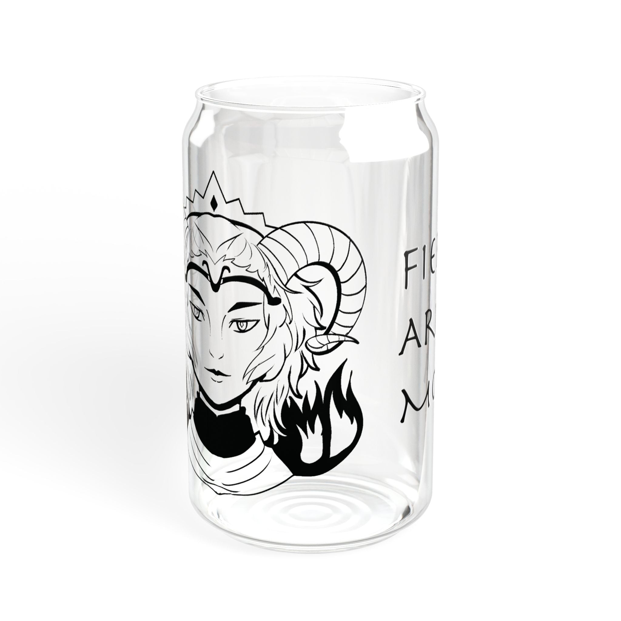 Aries Mom Glass Cup – 16oz Zodiac Gift for Mom | Astrology Drinkware