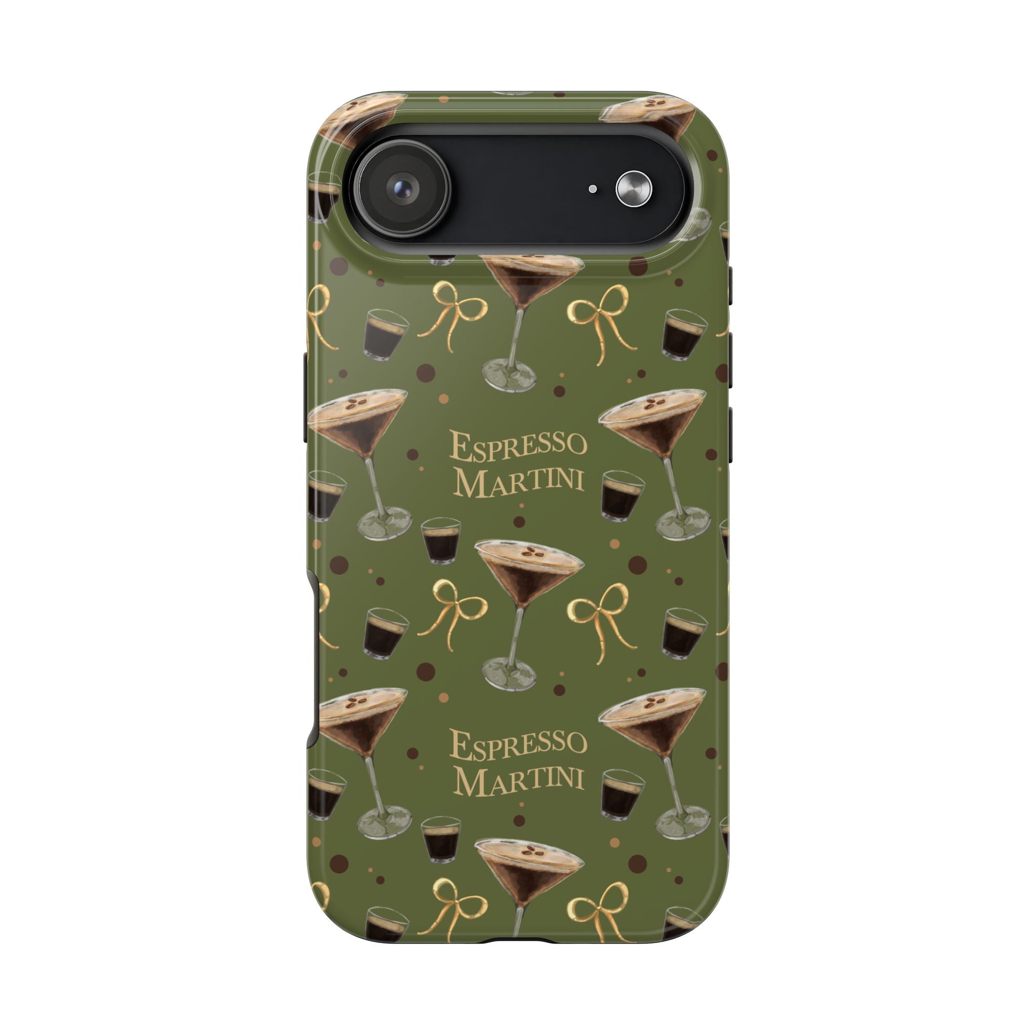 Espresso Martini Tough Phone Case — Olive Green Espresso Collection Inspired Design