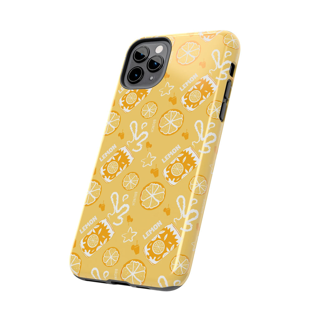 Lemon Brunch Tough Phone Case — Yellow Aperol Inspired Design