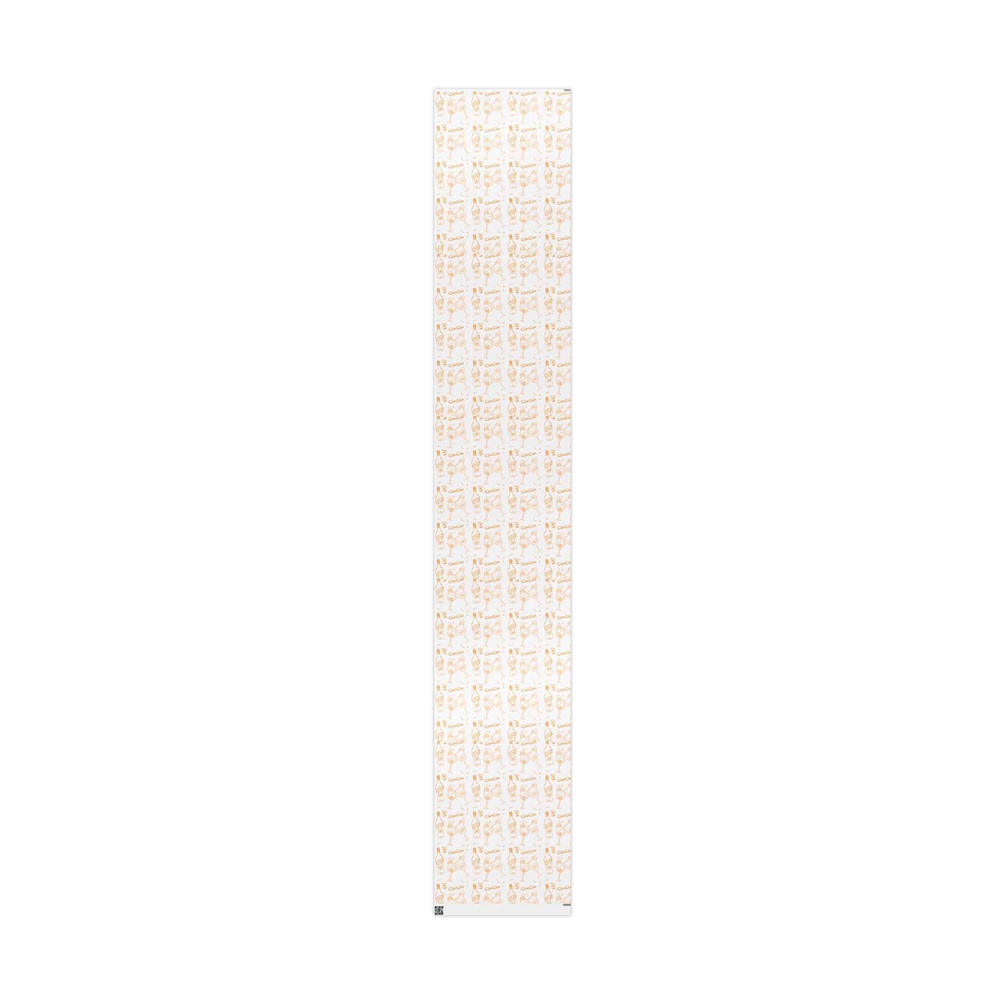 Cin Cin Peel Wrapping Paper Roll — White Cin Cin Brunch Collection Inspired Design