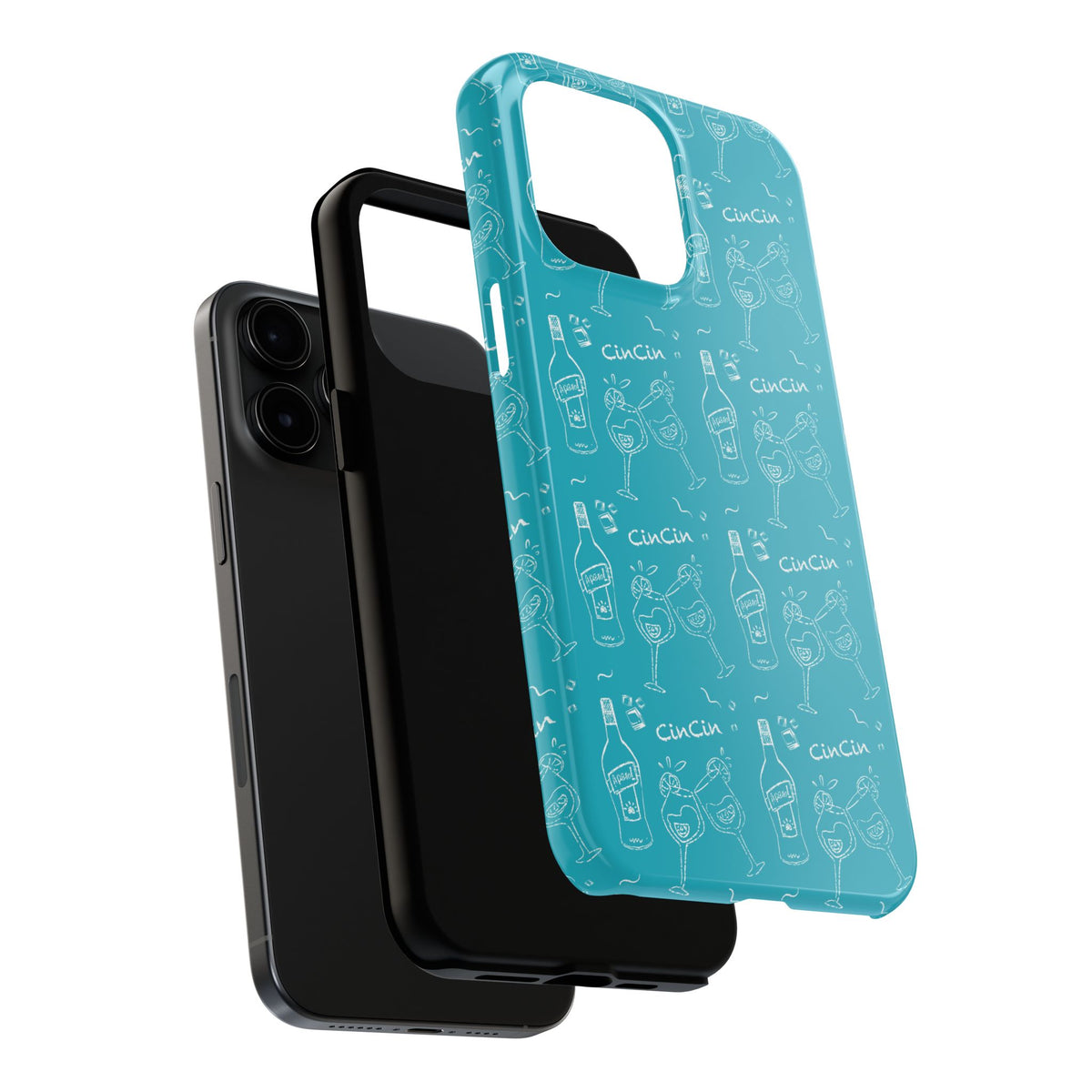 Cin Cin Spritz Tough Phone Case — Turquoise CinCin Brunch Collection Inspired Design