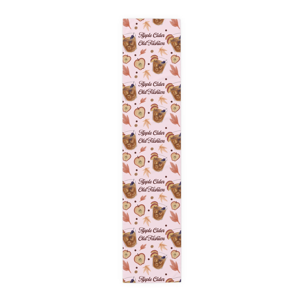 Apple Cider Old Fashioned Table Runner — Light Pink Apple Cider Collection Inspired Design