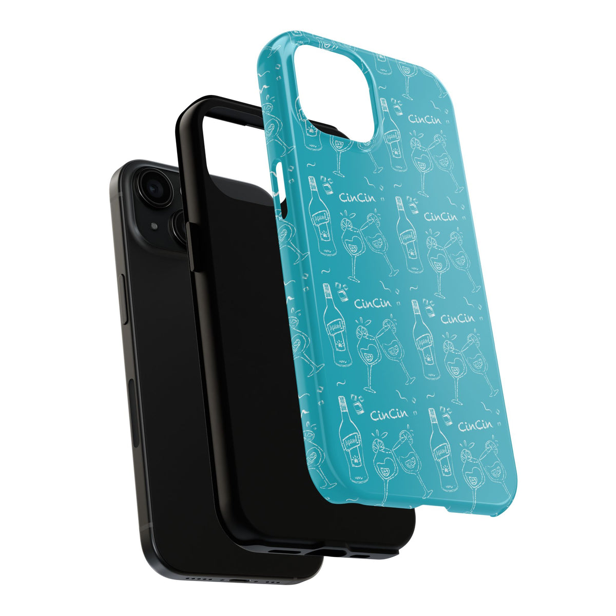 Cin Cin Spritz Tough Phone Case — Turquoise CinCin Brunch Collection Inspired Design