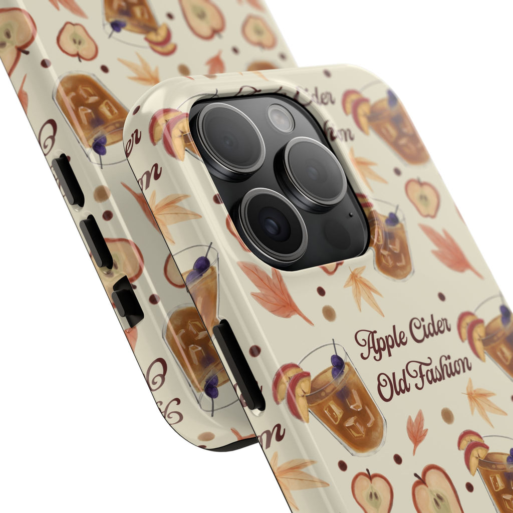 Apple Cider Old Fashioned Tough Phone Case – Beige Apple Cider Collection Inspired Design