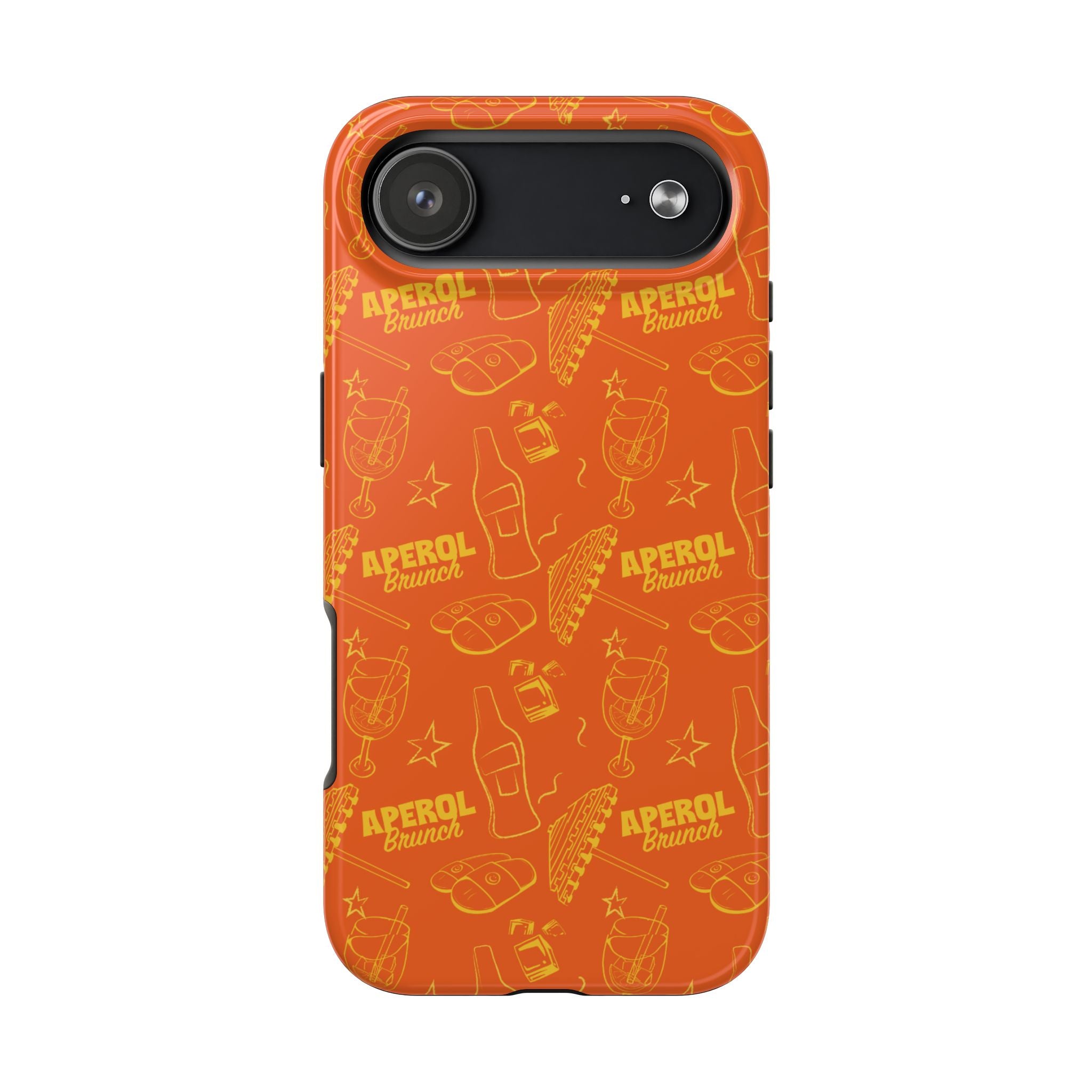 Aperol Brunch Collection Tough Phone Case - Orange and Yellow Brunch Inspired Design