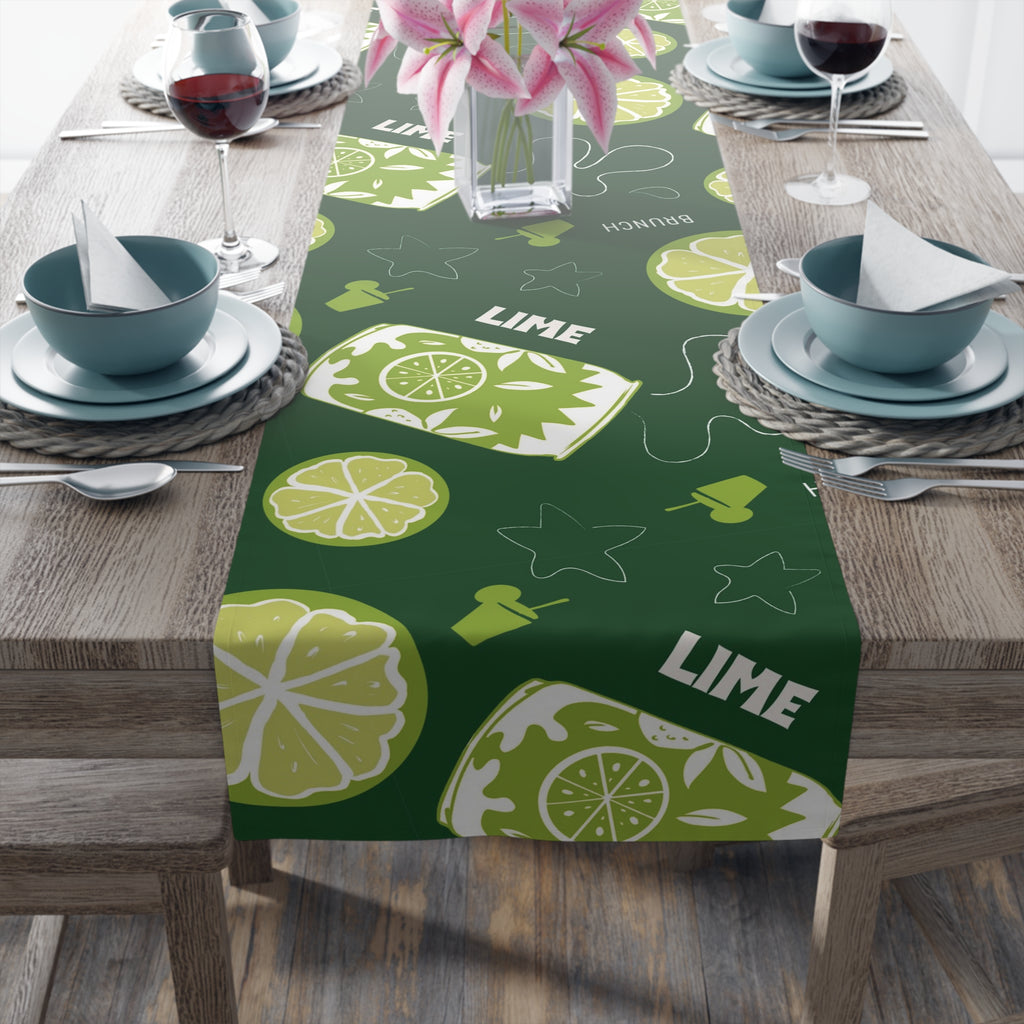 Lime Brunch Table Runner – Citrus Summer Table Decor