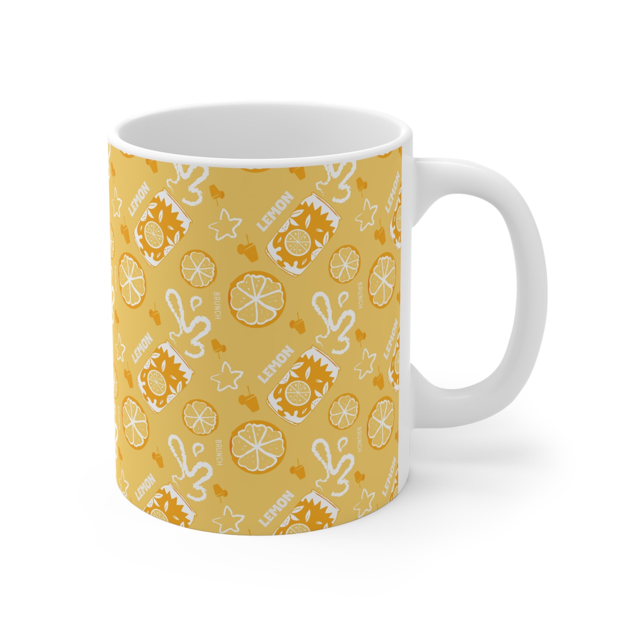 Lemon Fruit Brunch 11oz Coffee Mug — Lemon Brunch Collection Inspired Design