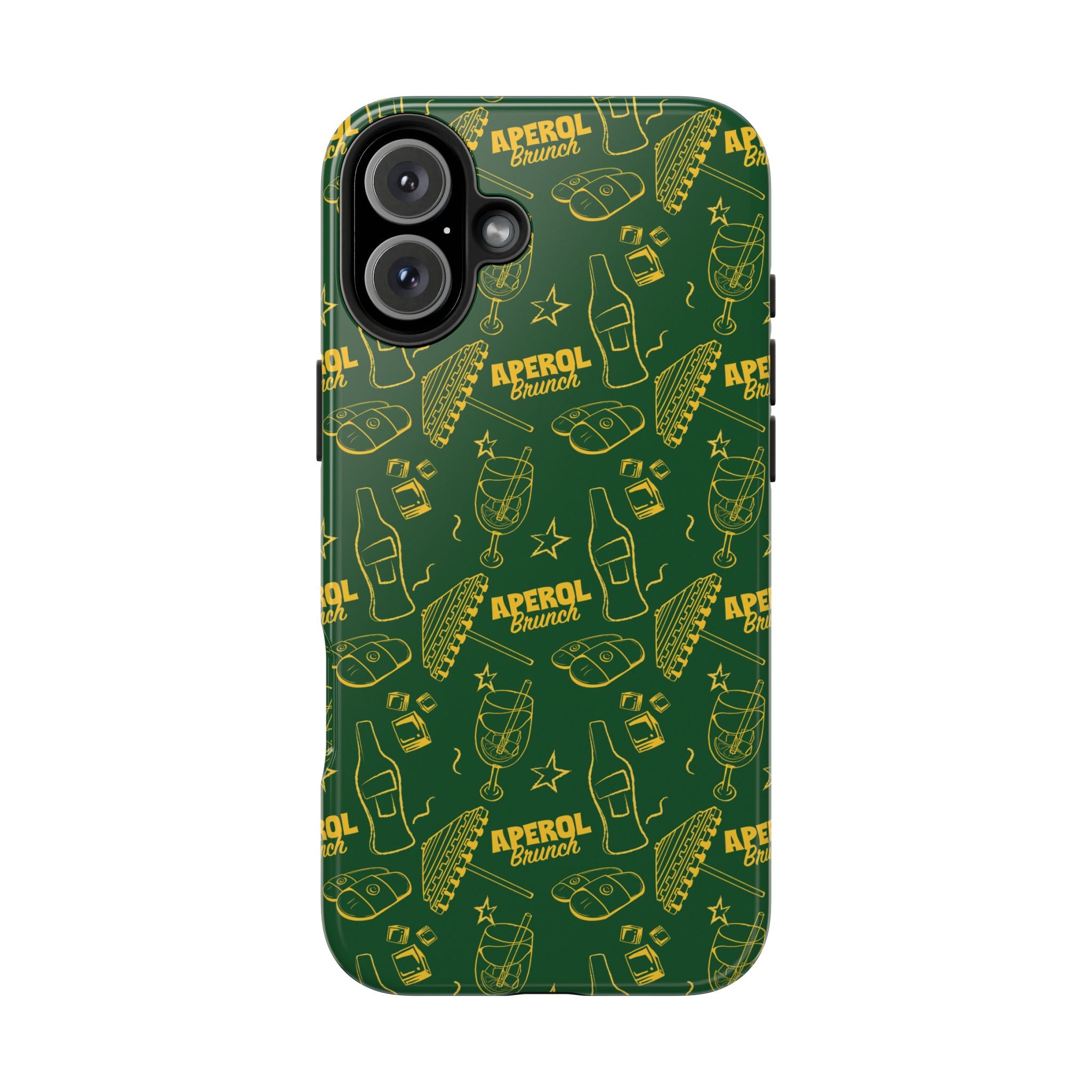 Aperol Brunch Tough Phone Case — Citrus Cocktail Protective Cover