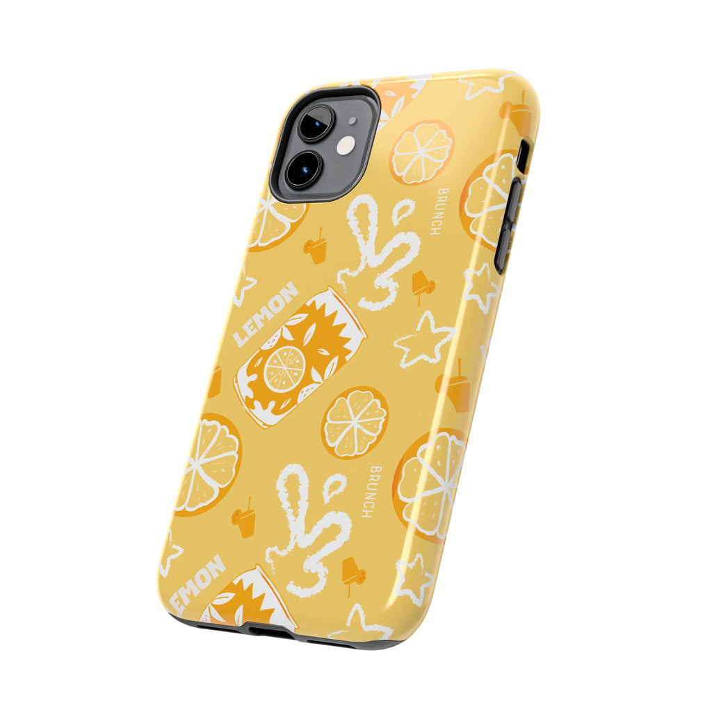 Lemon Brunch Tough Phone Case — Citrus Summer Pattern