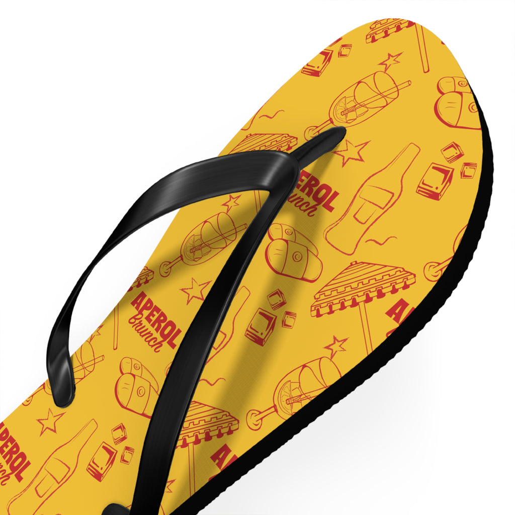 Aperol Brunch Flip Flops – Aperol Yellow Collection Inspired Design