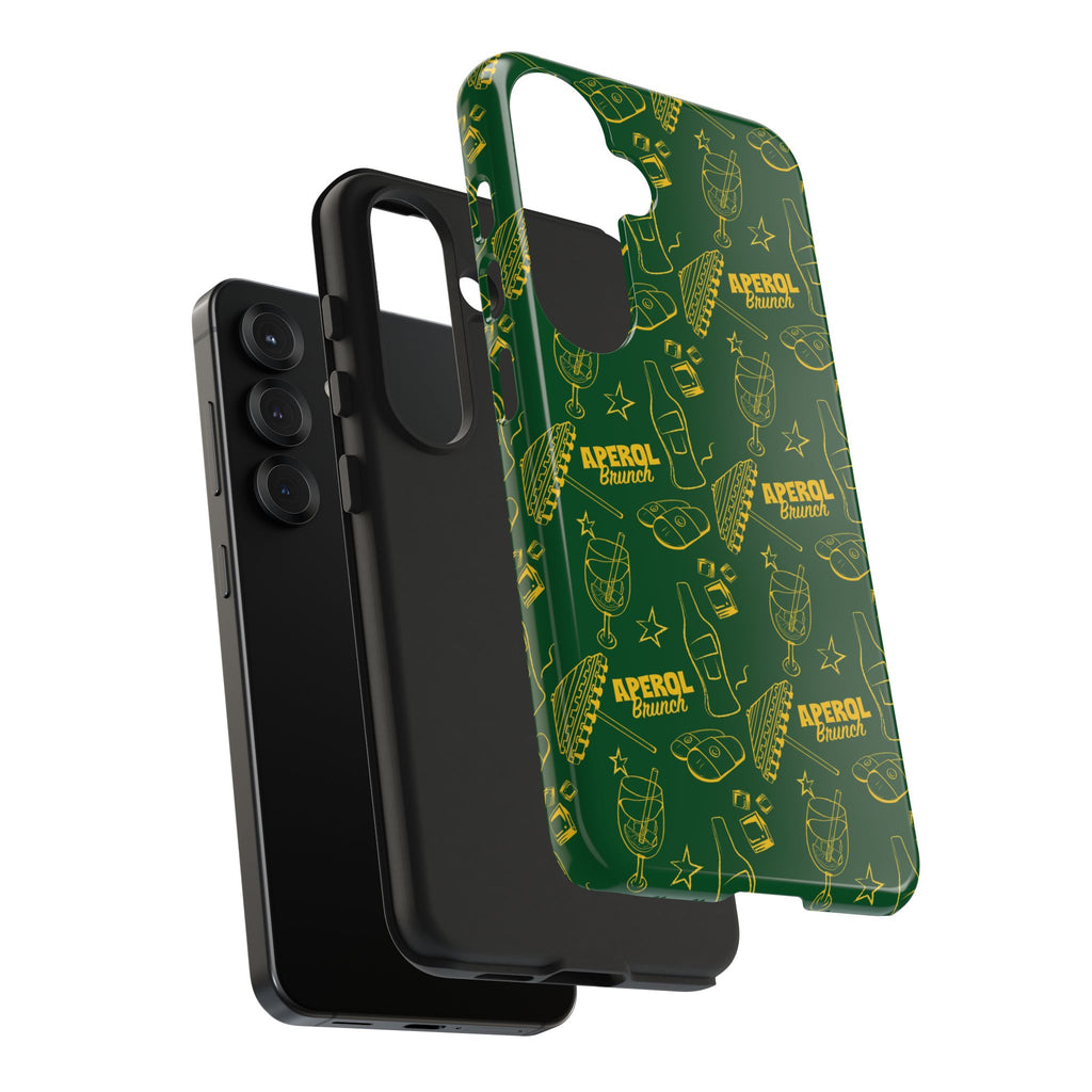 Aperol Brunch Tough Phone Case — Green Aperol Inspired Cover