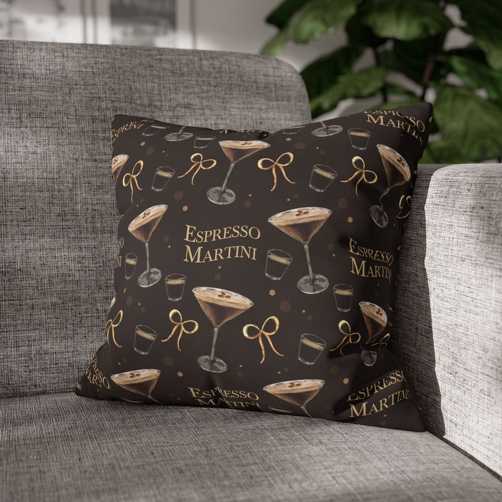Espresso Martini Pillowcase — Dark Brown Espresso Collection Inspired Design
