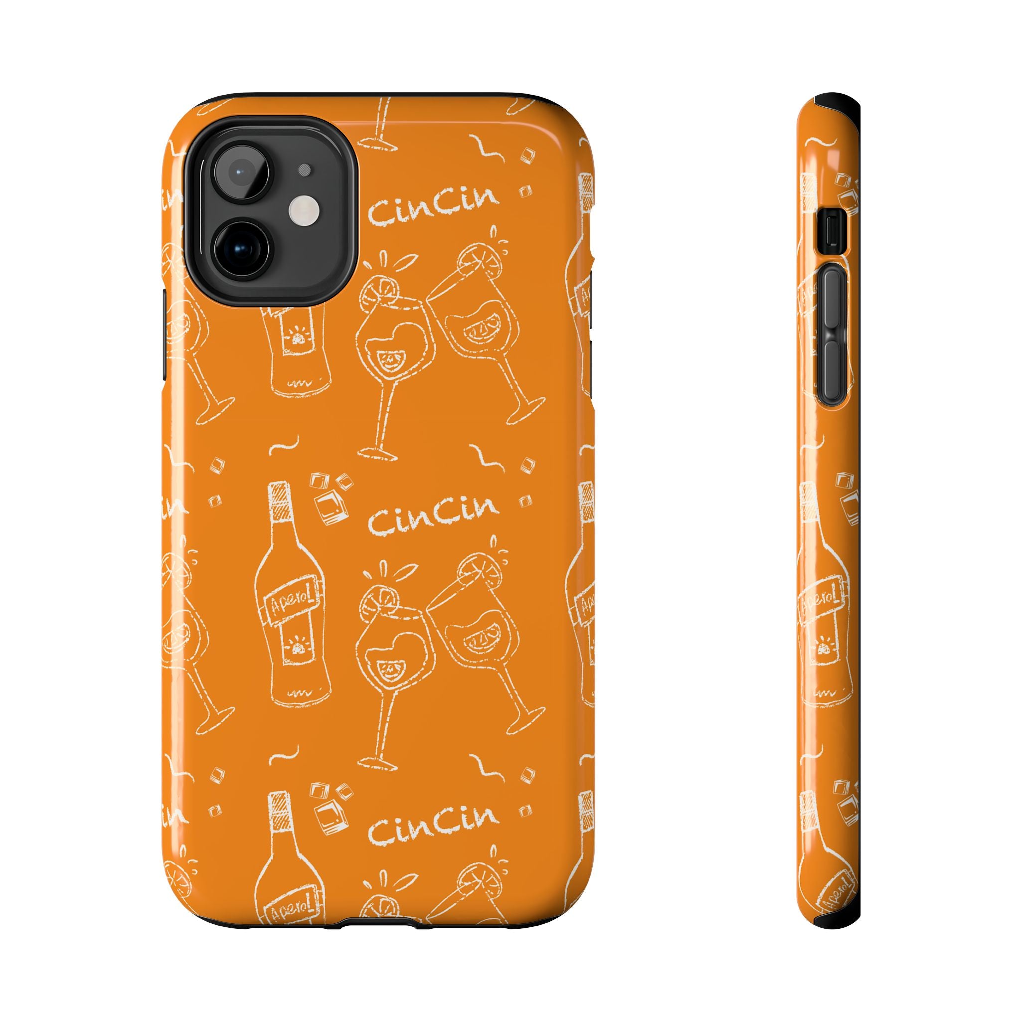 Cin Cin Spritz Tough Phone Case — Orange Citrus Cocktail Pattern