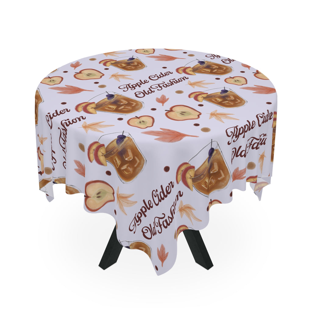 Apple Cider Old Fashioned Tablecloth — Light Violet Apple Cider Collection Inspired Design
