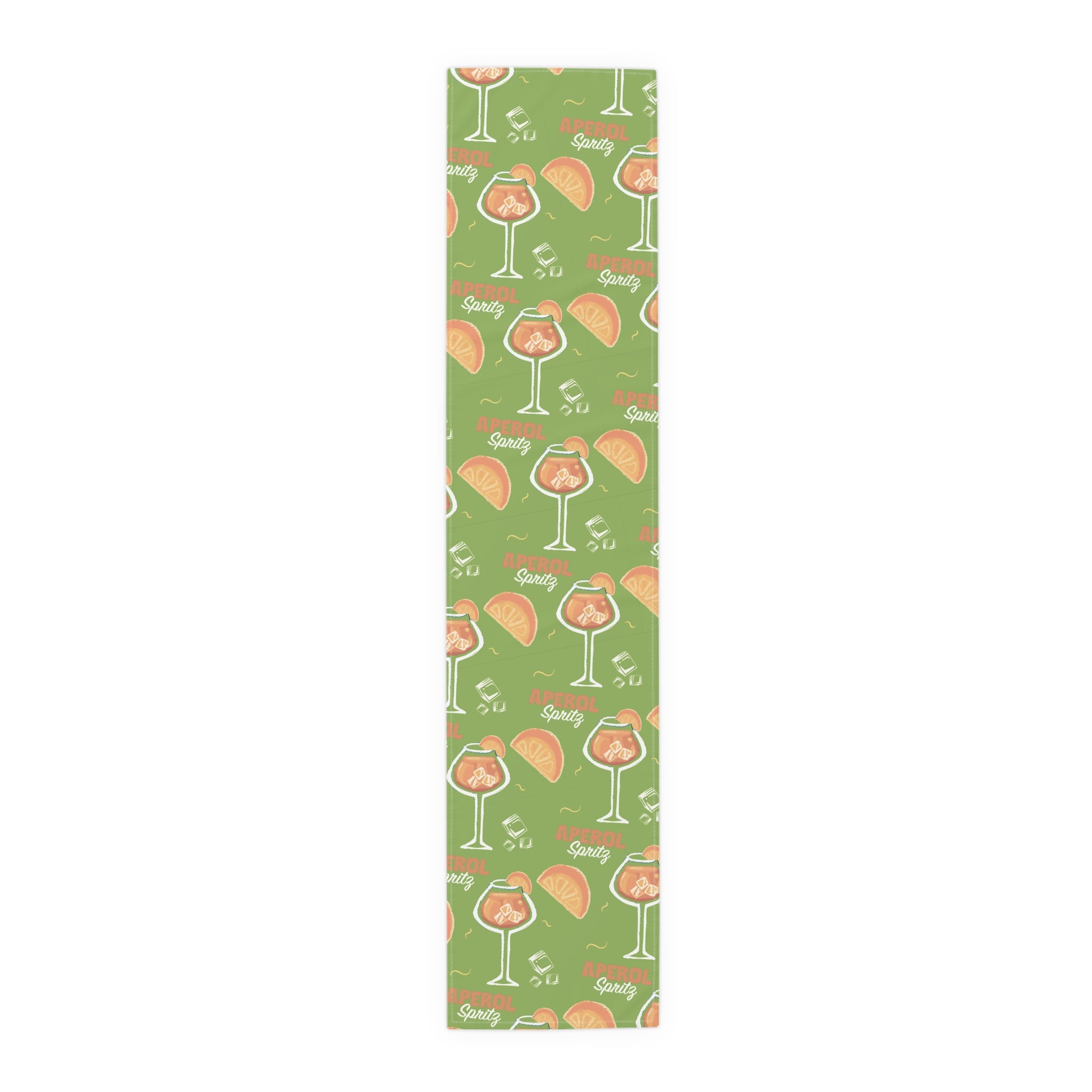 Aperol Spritz Table Runner – Green Cocktail Party Decor