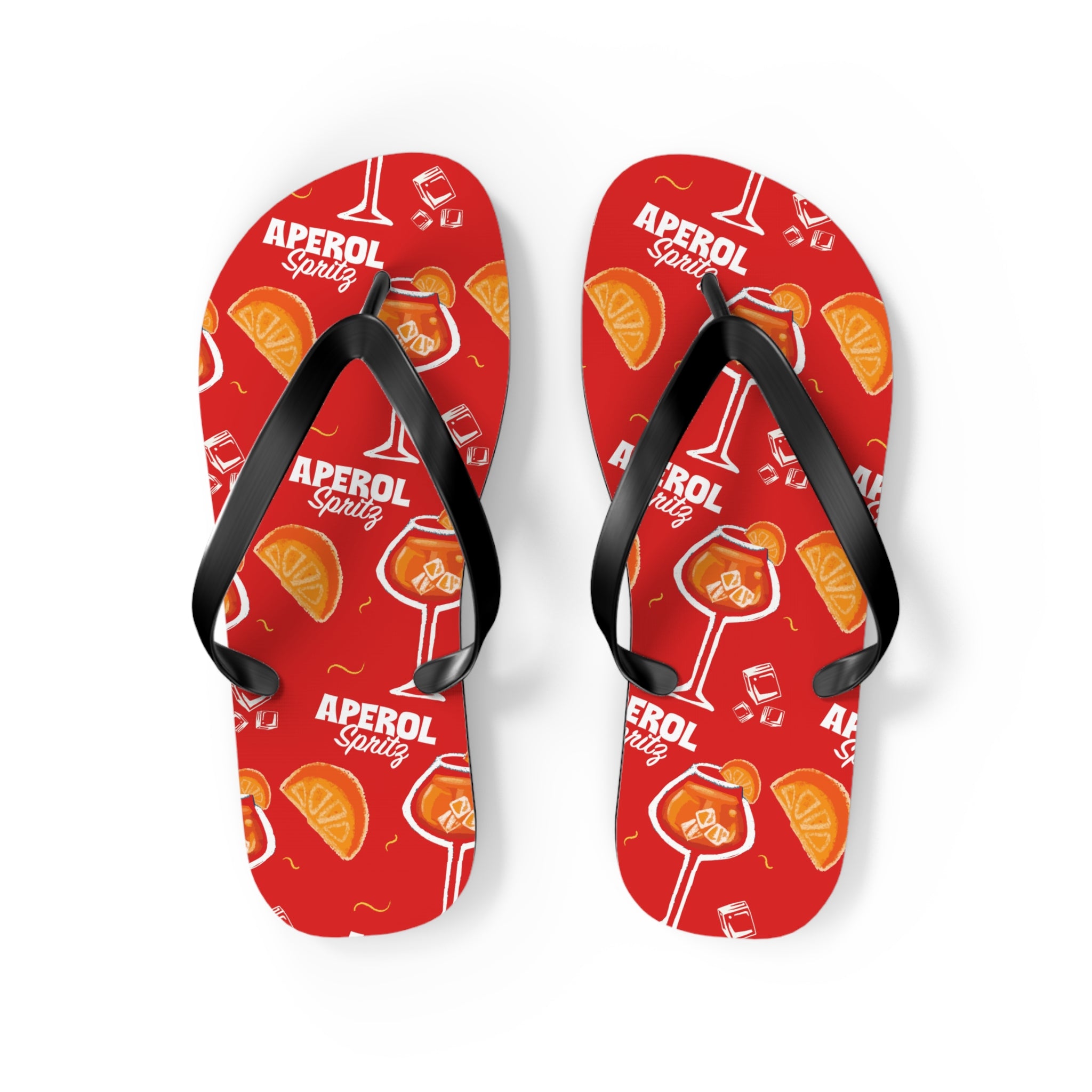 Aperol Spritz Flip Flops – Aperol Red Collection Inspired Design