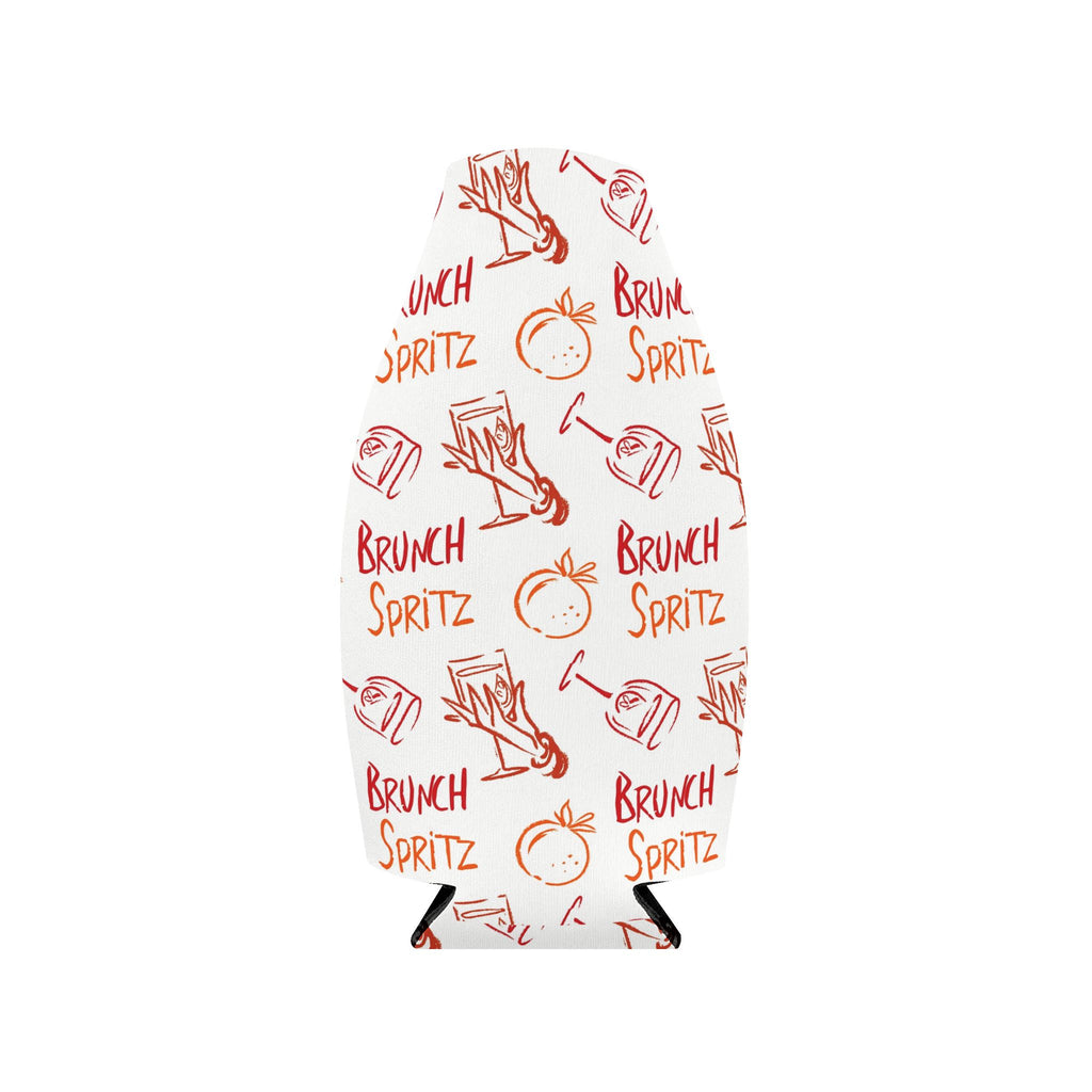 Brunch Spritz Zip-Up Bottle Cooler Sleeve - White Brunch Collection Inspired Design