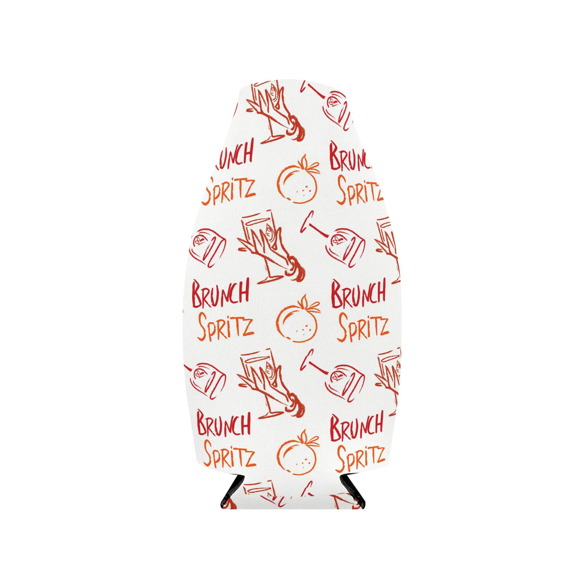 Brunch Spritz Zip-Up Bottle Cooler Sleeve - White Brunch Collection Inspired Design