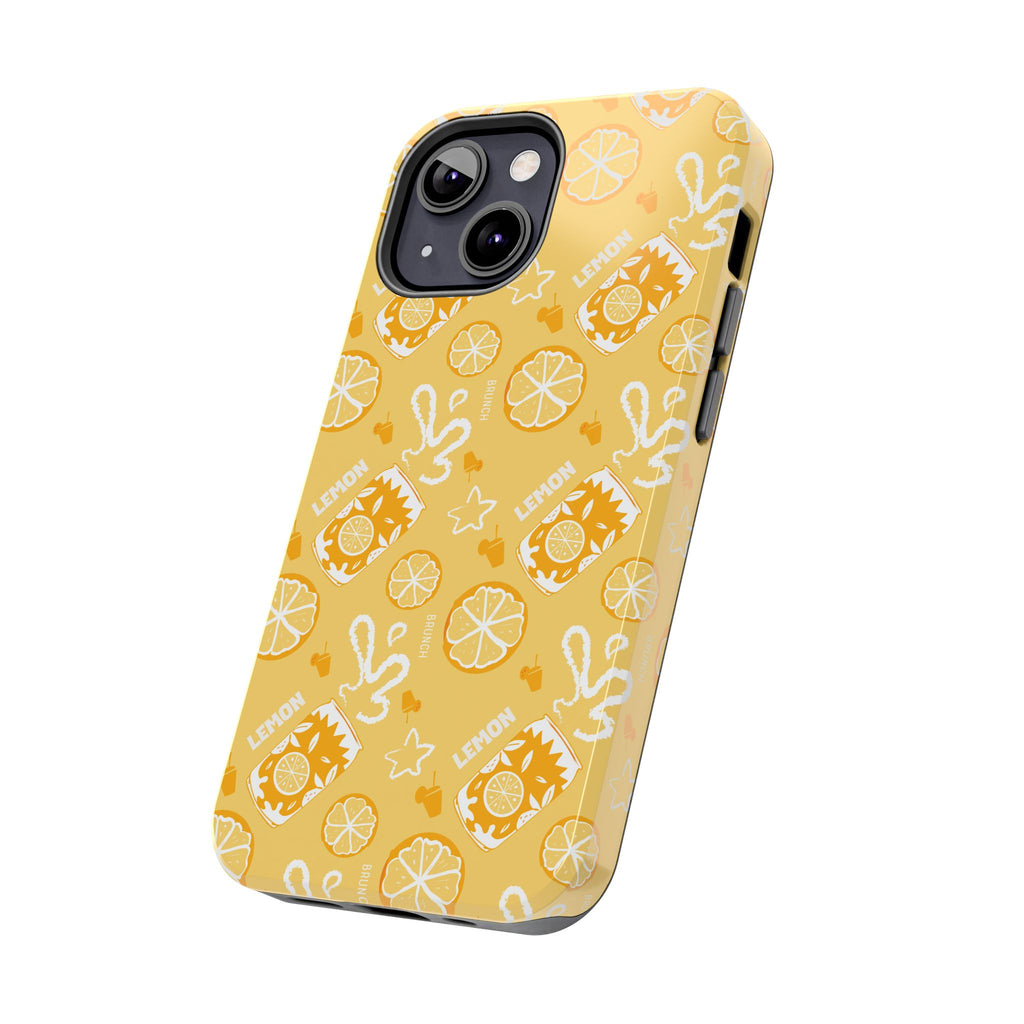 Lemon Brunch Tough Phone Case — Yellow Aperol Inspired Design