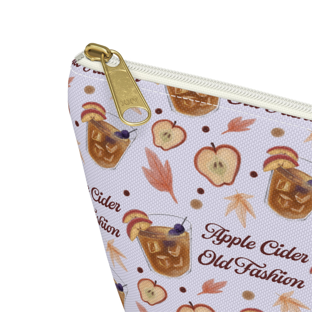 Apple Cider Old Fashioned Accessory Pouch  — Light Violet Apple Cider Collection Inspired Design