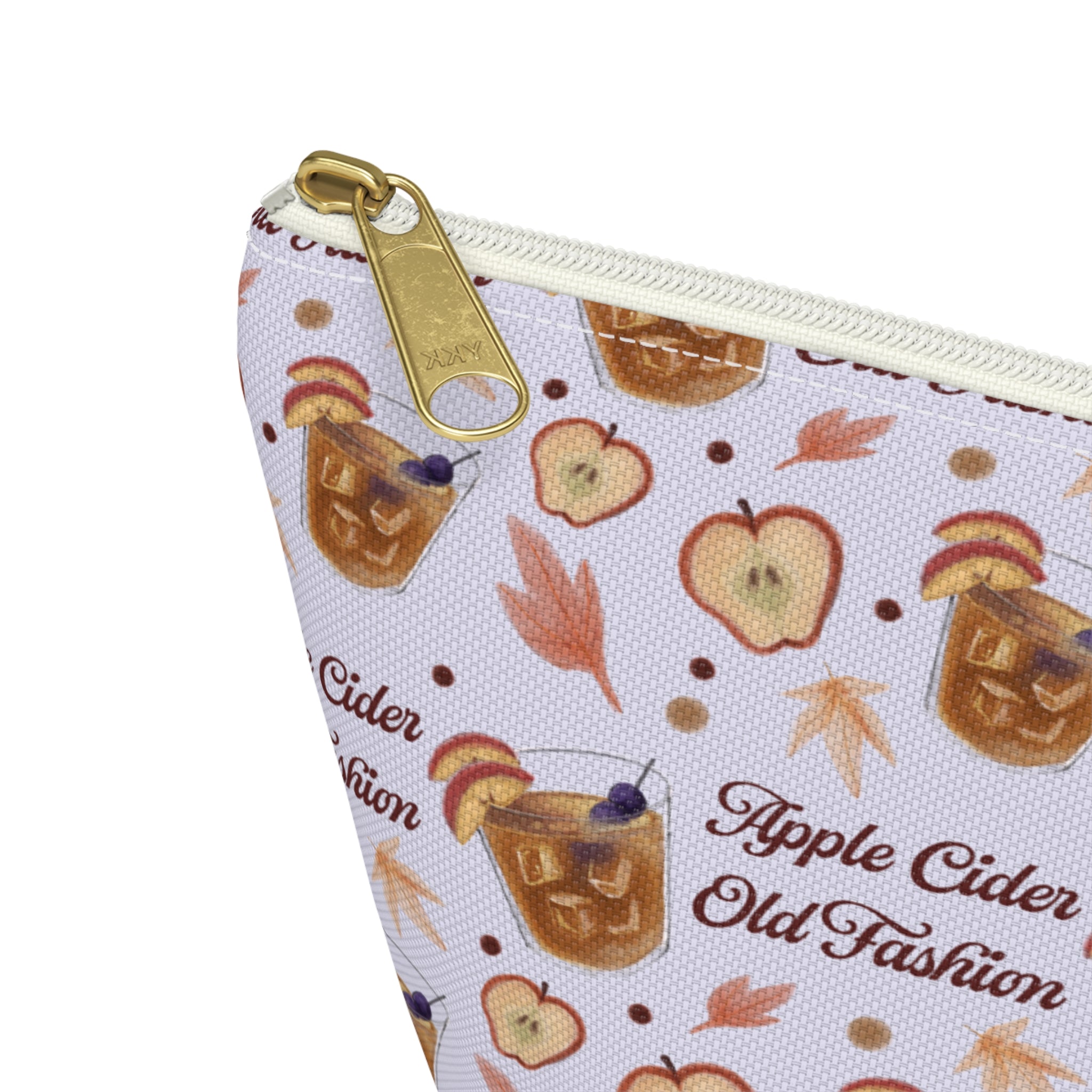 Apple Cider Old Fashioned Accessory Pouch  — Light Violet Apple Cider Collection Inspired Design