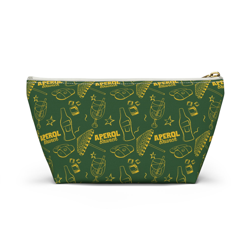 Aperol Brunch Accessory Pouch — Green Aperol Inspired Design