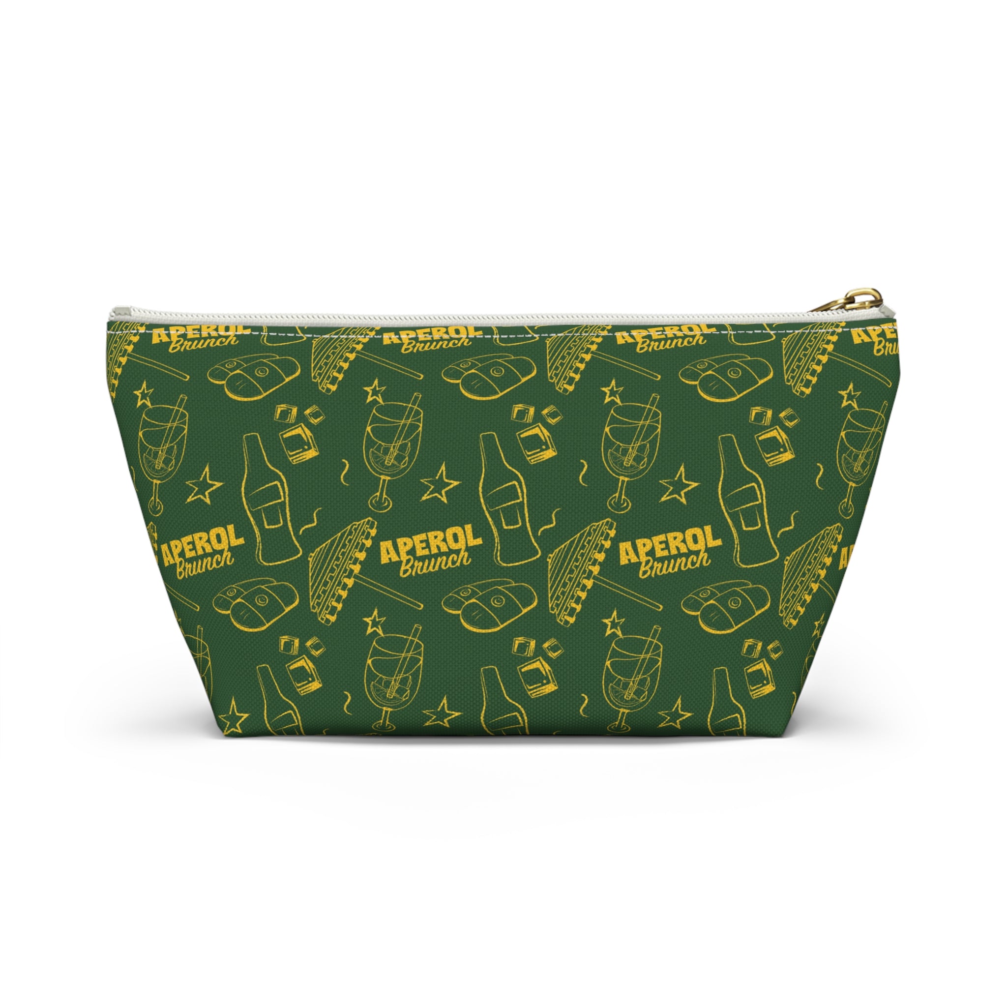 Aperol Brunch Accessory Pouch — Green Aperol Inspired Design