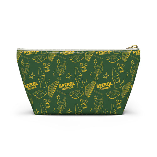 Aperol Brunch Accessory Pouch — Green Aperol Inspired Design