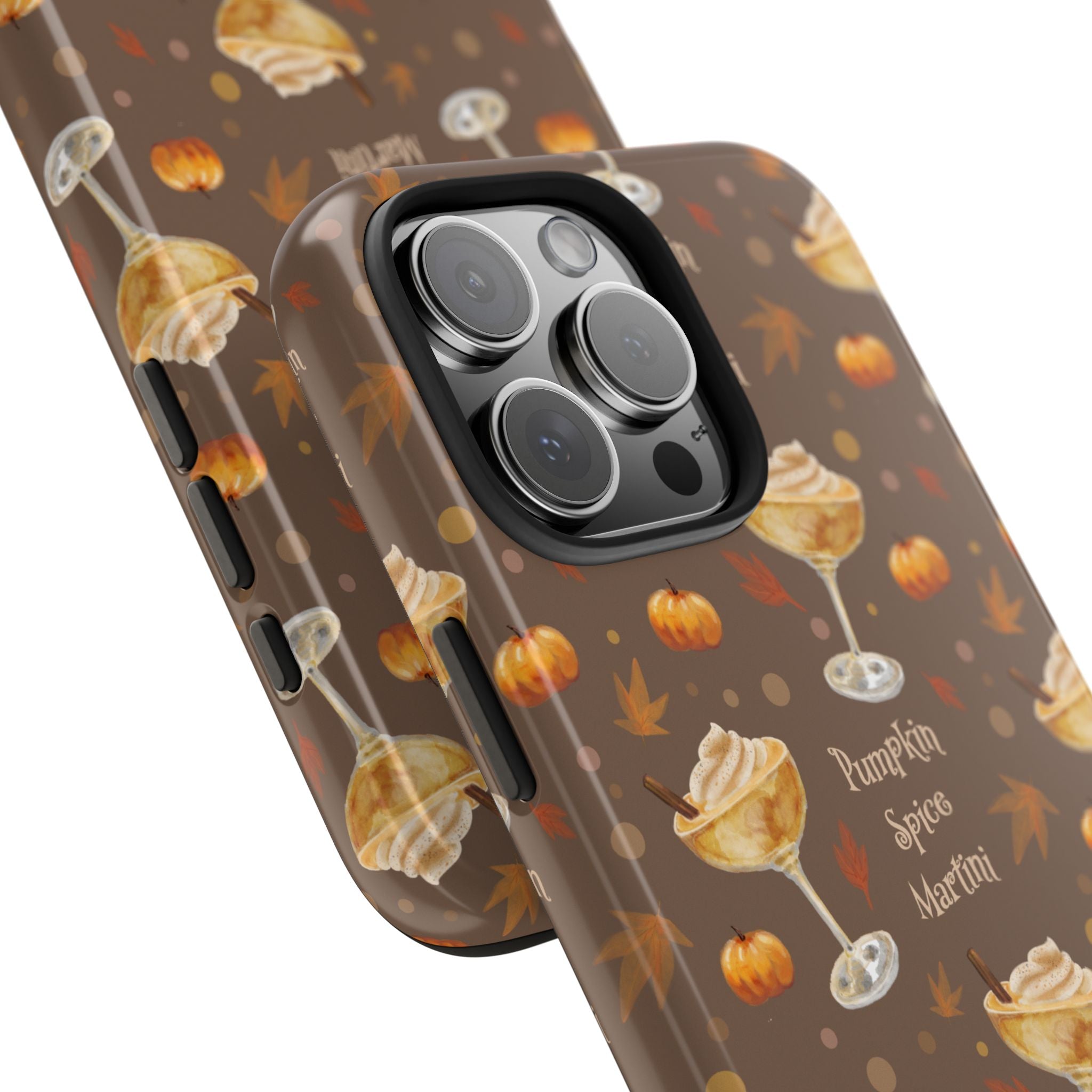 Pumpkin Spice Martini Tough Phone Case — Brown Pumpkin Collection Inspired Design