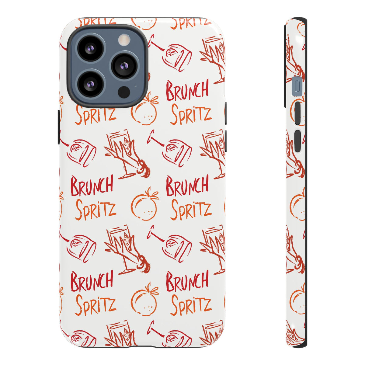 Brunch Spritz Phone Case — Red & Orange Aperol Inspired Design