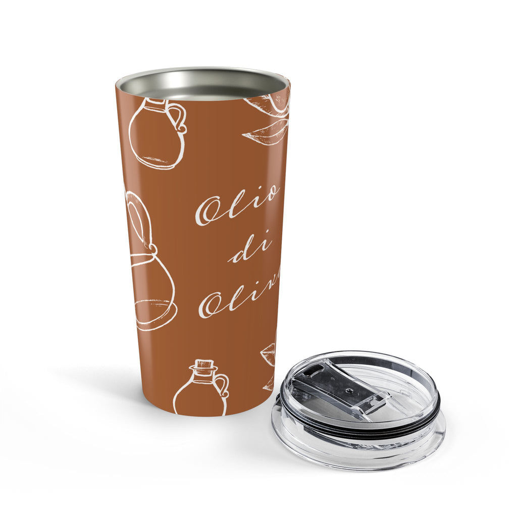 Olive Oil Pattern 20oz Tumbler | Italian Vibes Travel Mug
