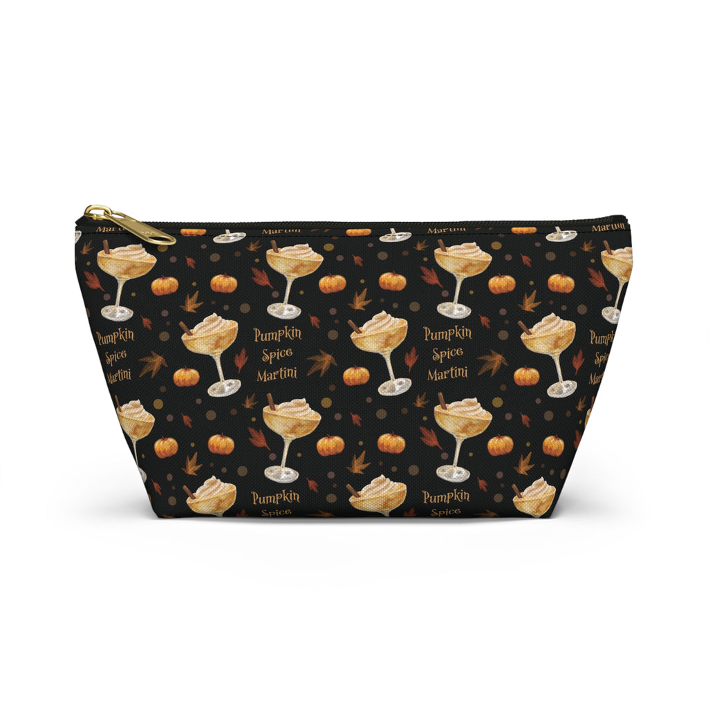 Pumpkin Spice Martini Accessory Pouch — Black Pumpkin Collection Inspired Design