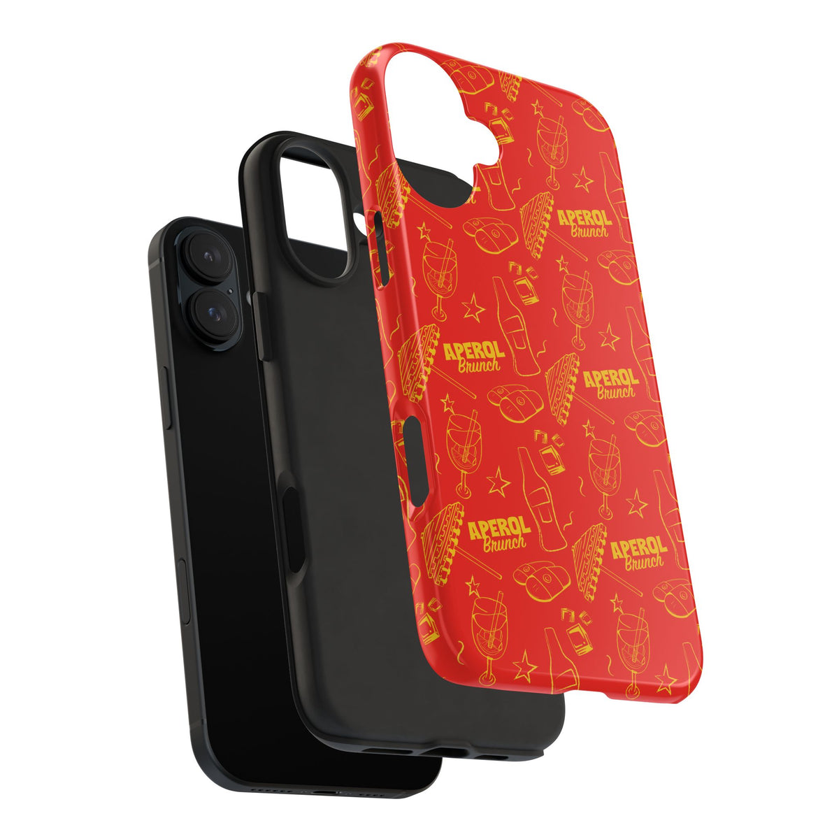 Red Aperol Brunch Tough Phone Case — Citrus Cocktail Protective Cover
