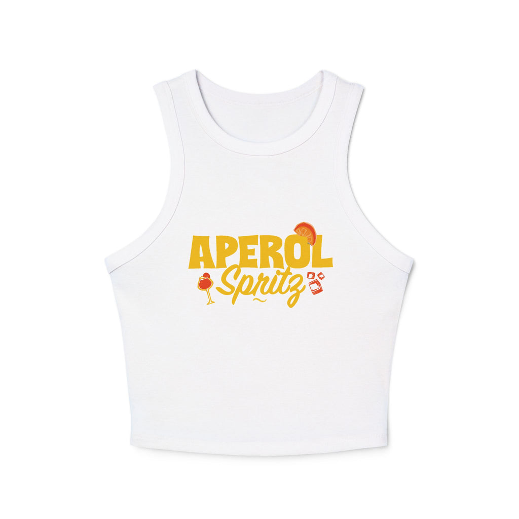 Aperol Spritz Cocktail Tank Top — Yellow Aperol Inspired Design