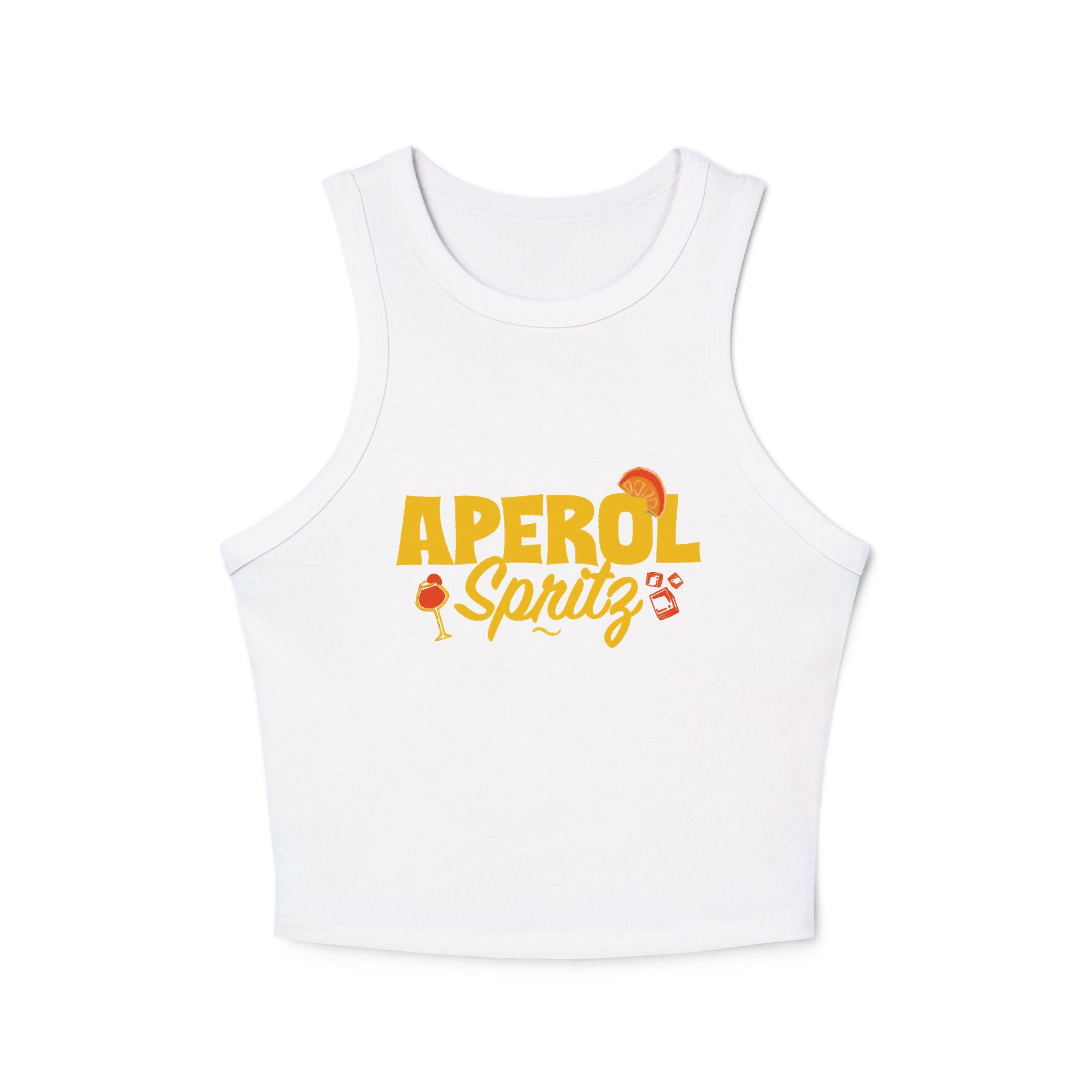 Aperol Spritz Cocktail Tank Top — Yellow Aperol Inspired Design