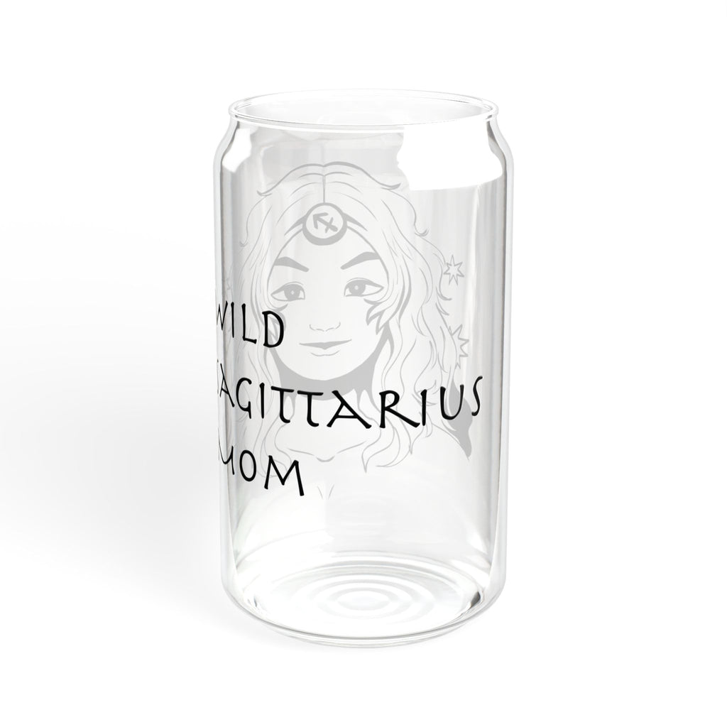 Sagittarius Mom Glass Cup – 16oz Zodiac Gift for Mom | Astrology Drinkware