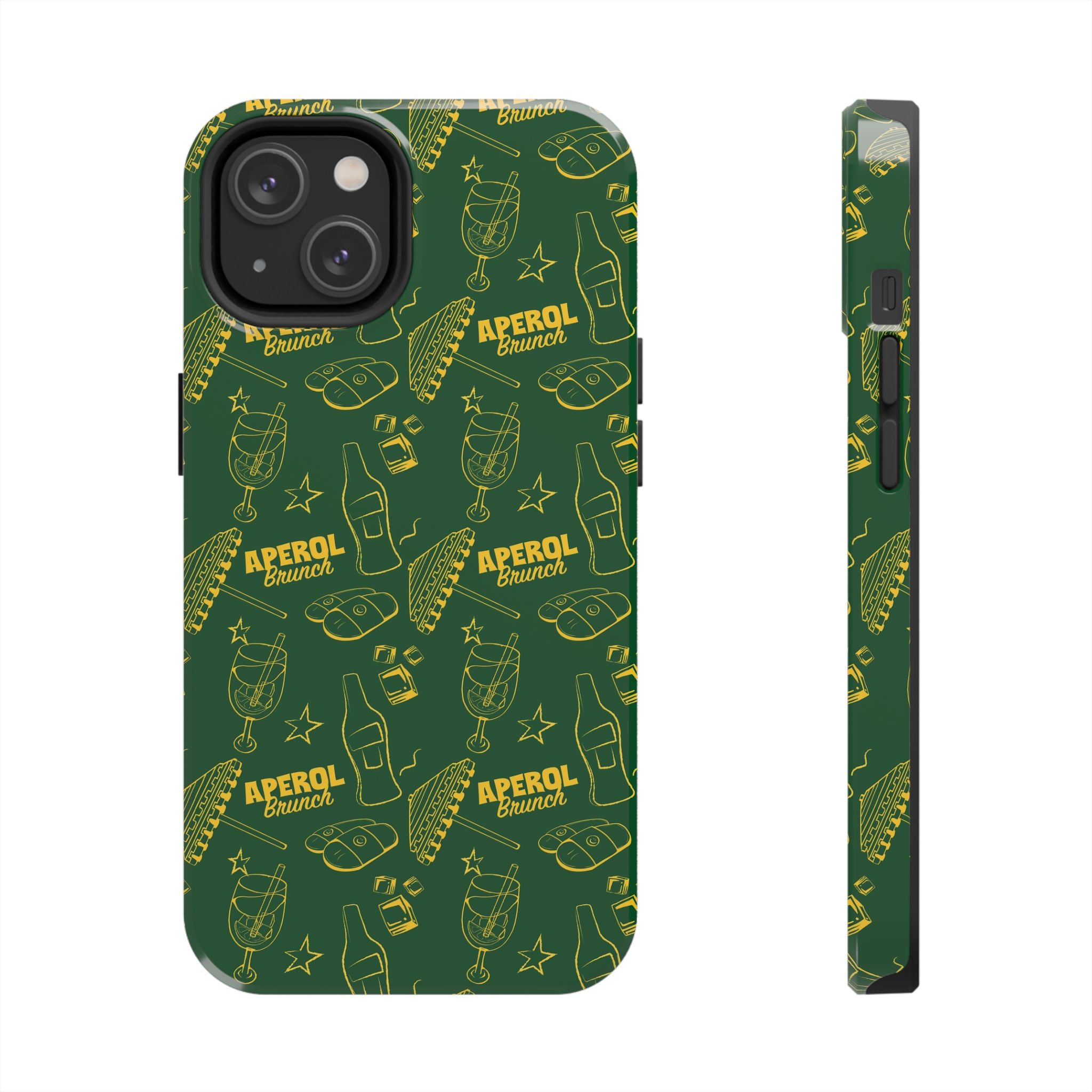 Aperol Brunch Tough Phone Case — Green Aperol Inspired Cover