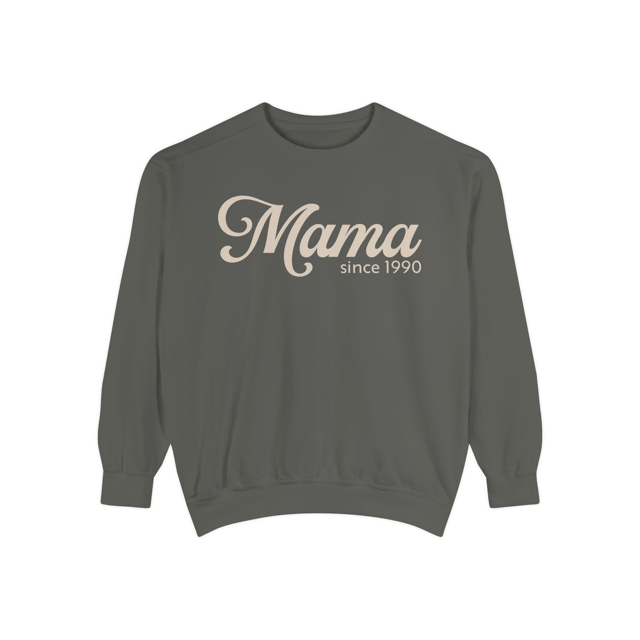 Mama Since 1990 Sweatshirt – Vintage Mom Crewneck Sweatshirt | Minimal Mama Gift for Mother’s Day