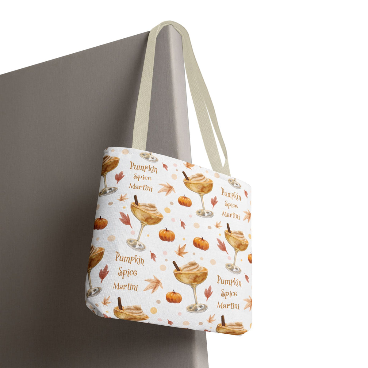 Pumpkin Spice Martini Tote Bag — White Pumpkin Collection Inspired Design