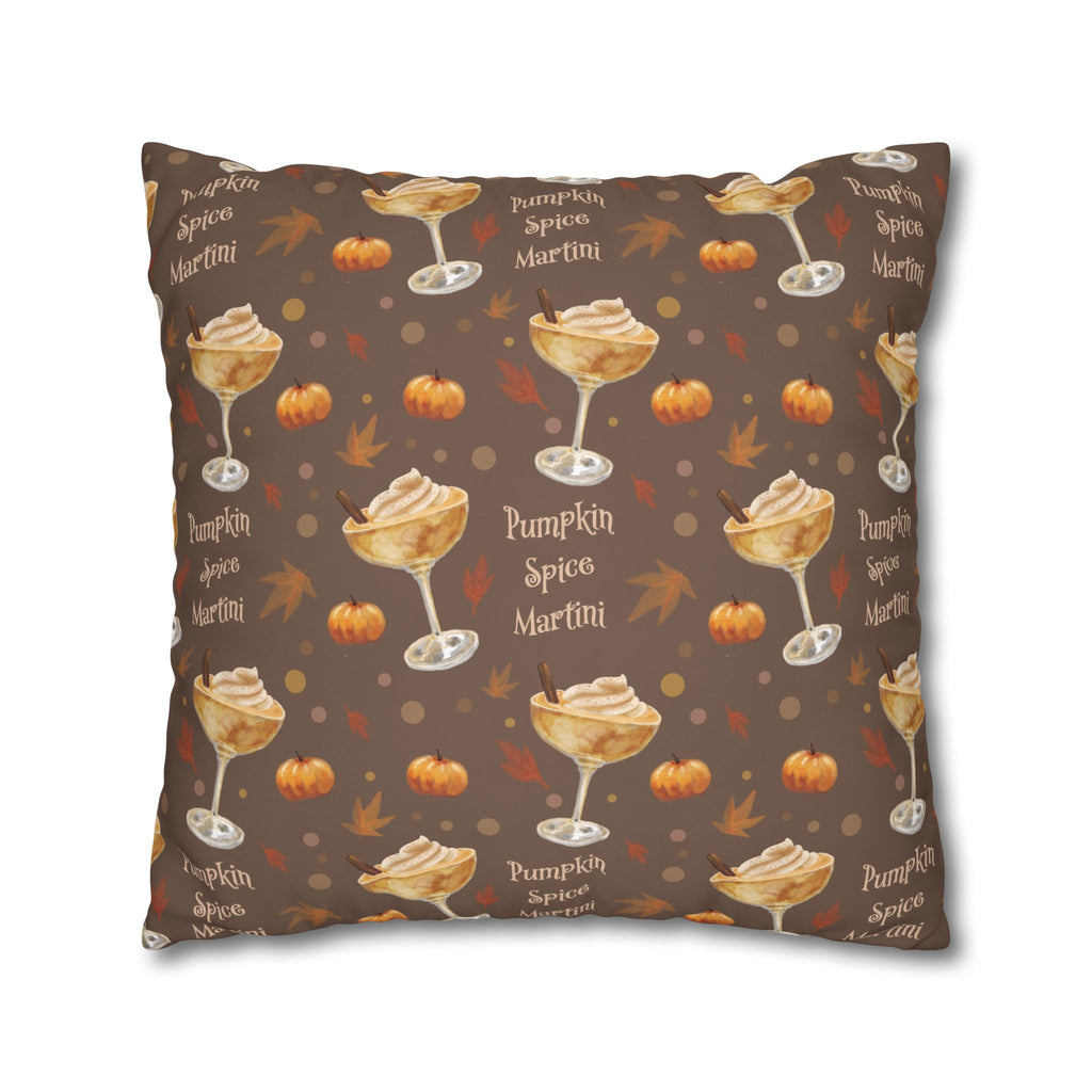 Pumpkin Spice Martini Pillowcase — Brown Pumpkin Collection Inspired Design