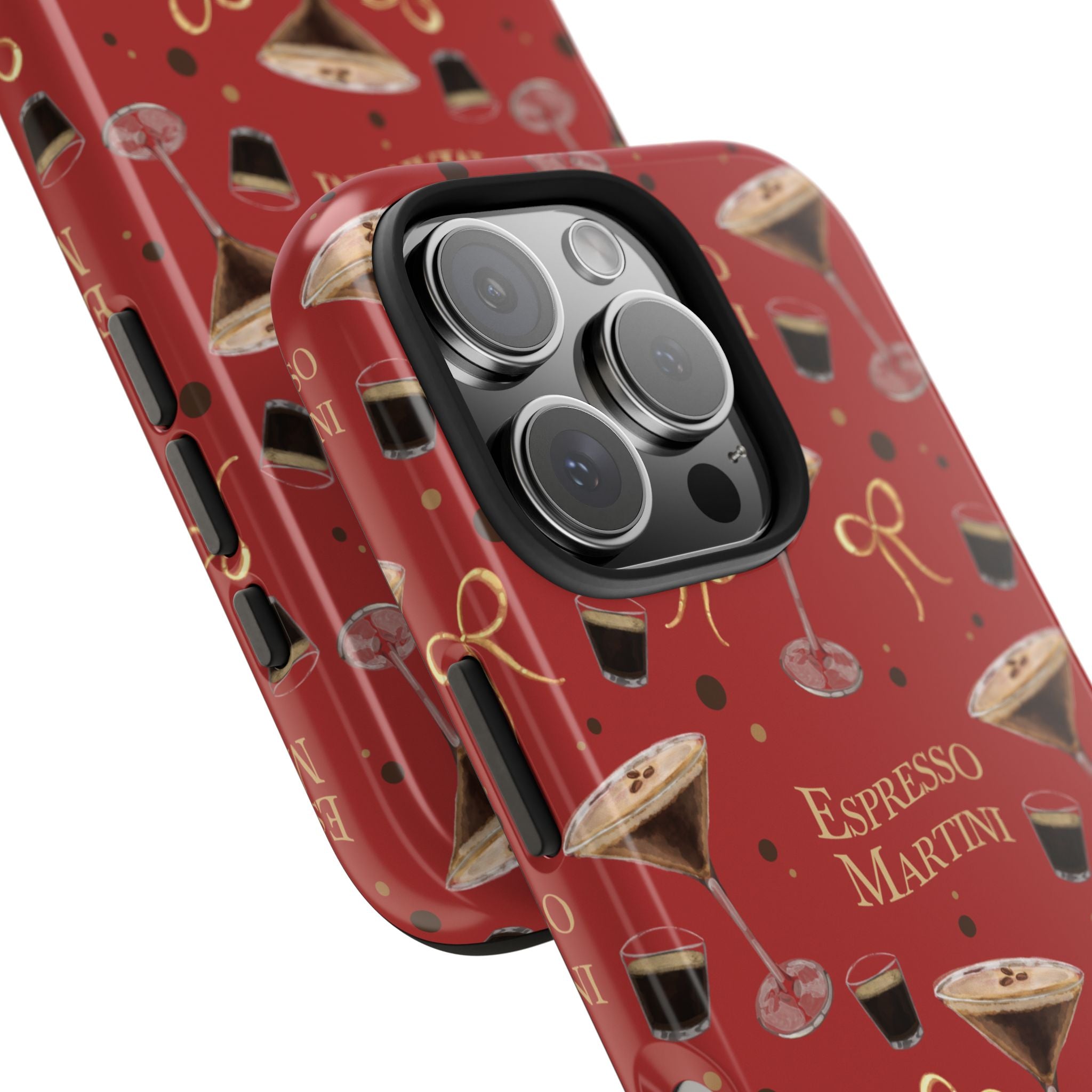 Espresso Martini Tough Phone Case — Red Espresso Collection Inspired Design
