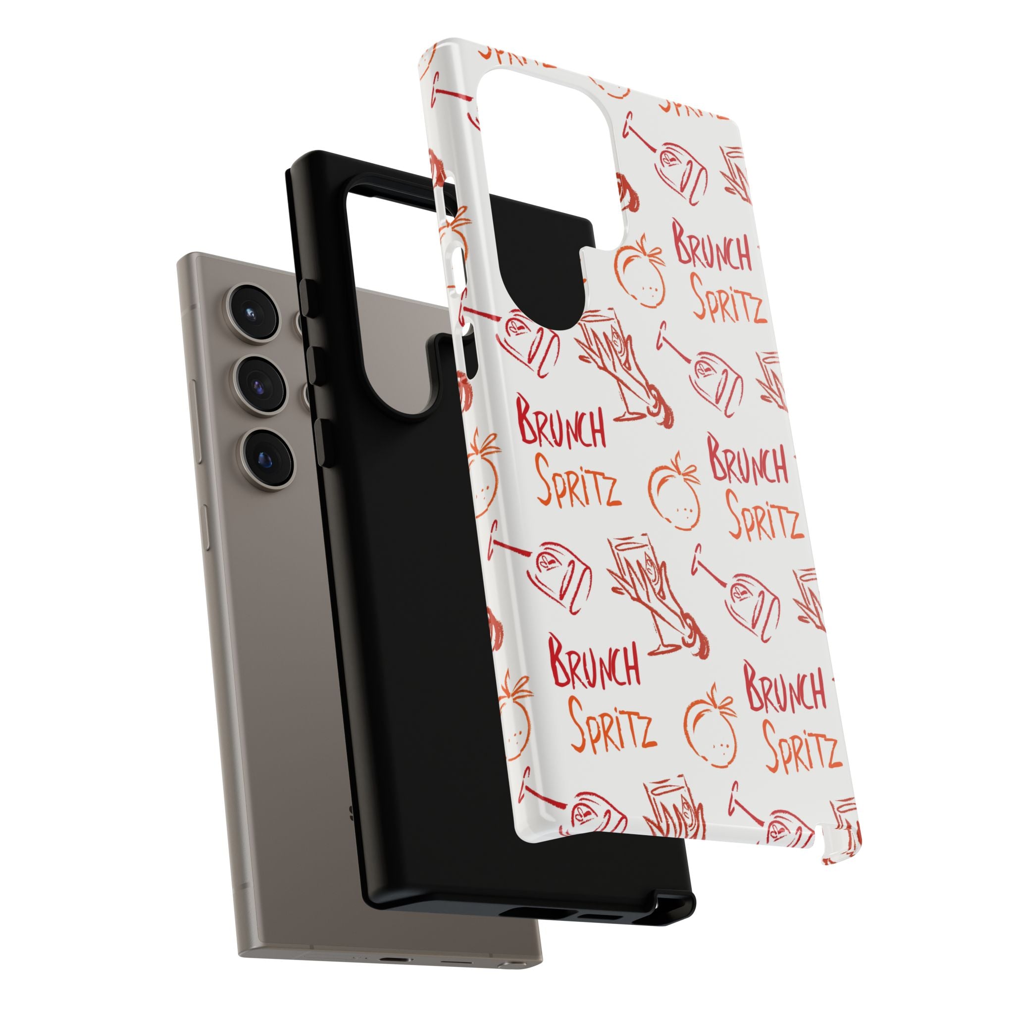 Brunch Spritz Phone Case — Red & Orange Aperol Inspired Design