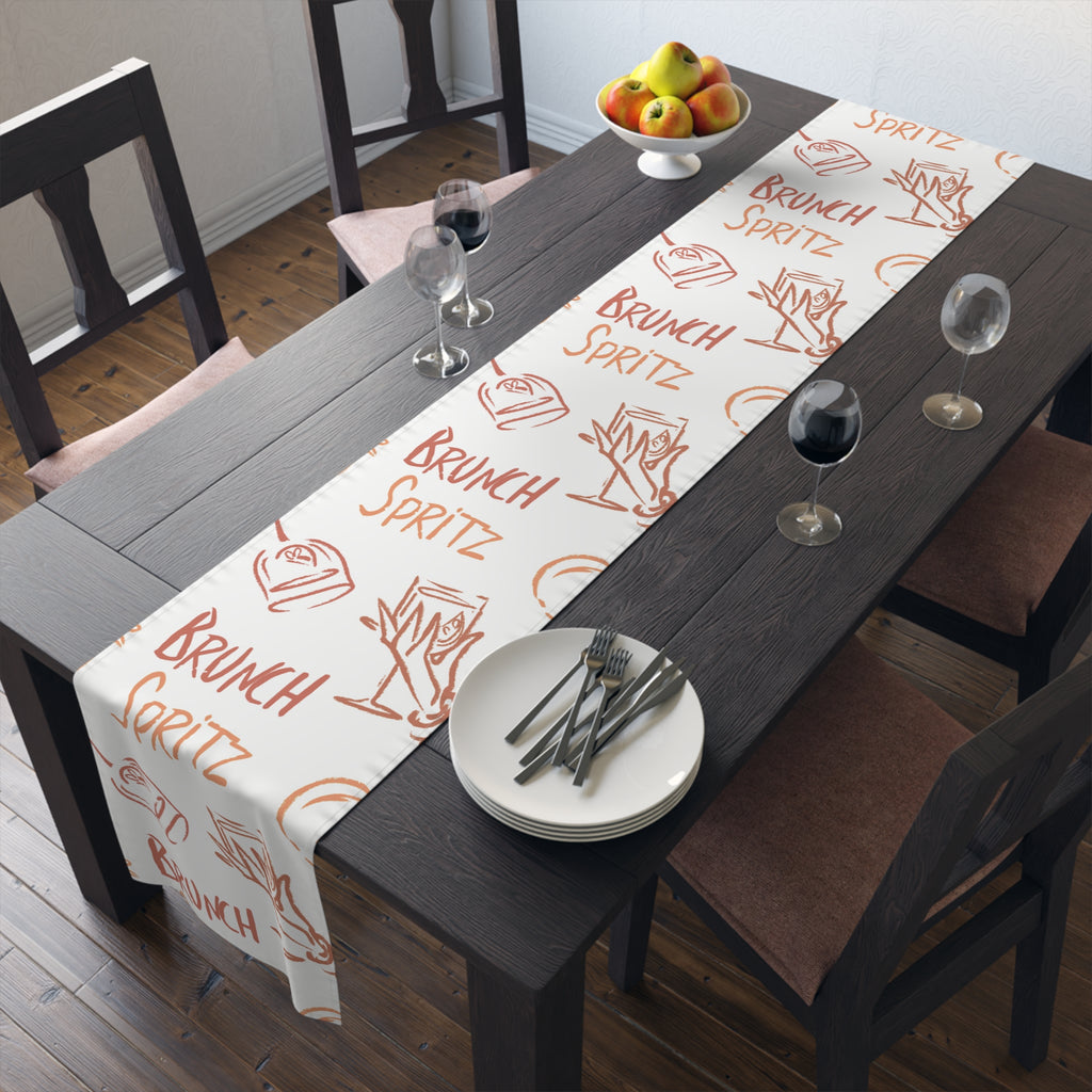 Brunch Spritz Table Runner — White Brunch Collection Inspired Design