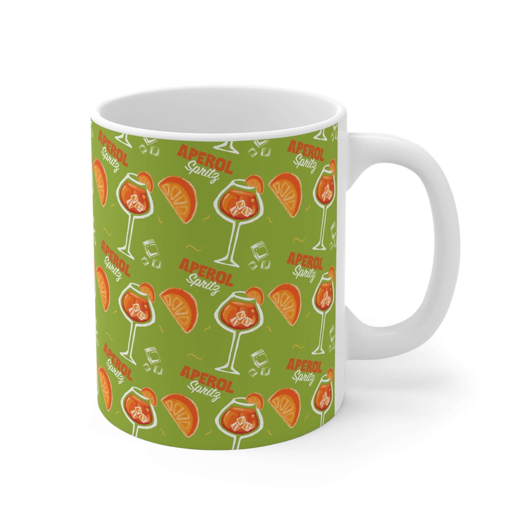 Aperol Spritz 11oz Coffee Mug — Green Spritz Collection Inspired Design