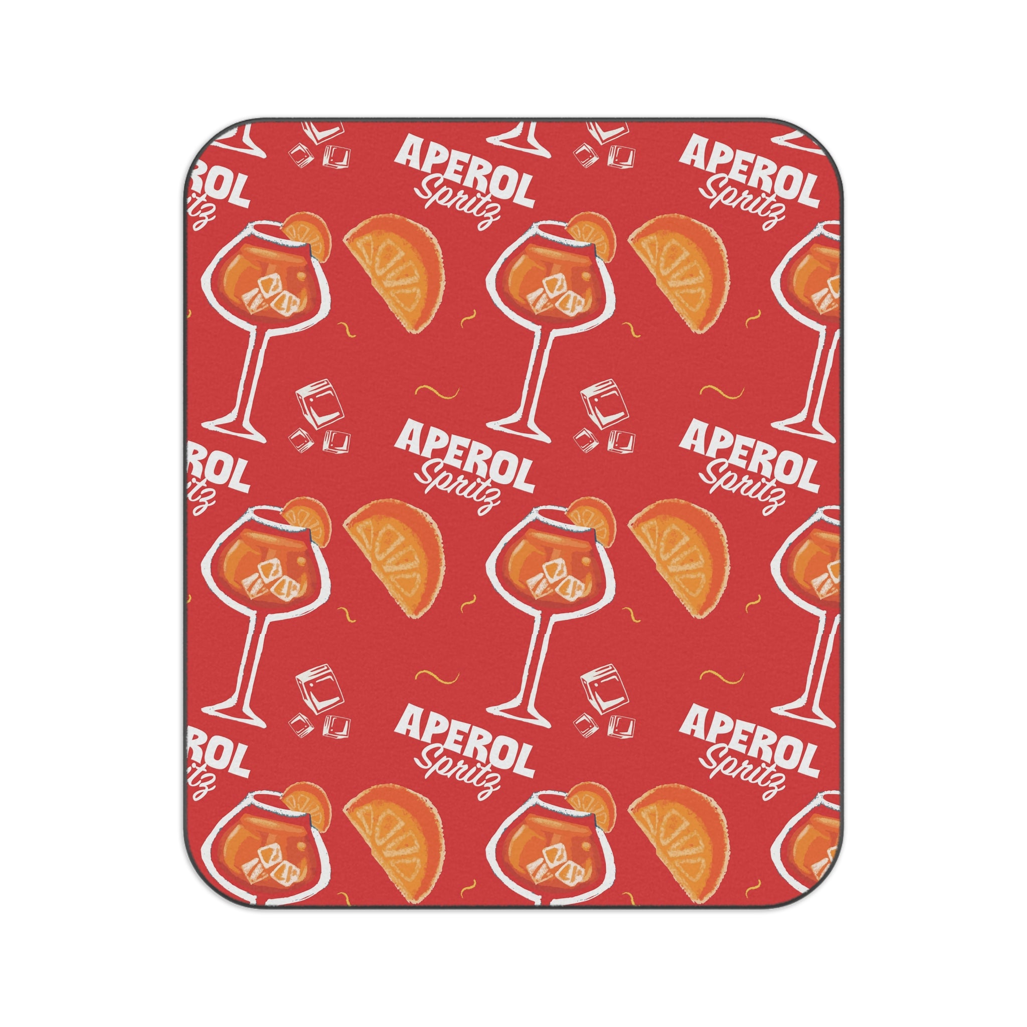 Aperol Spritz Picnic Blanket — Red Aperol Inspired Design