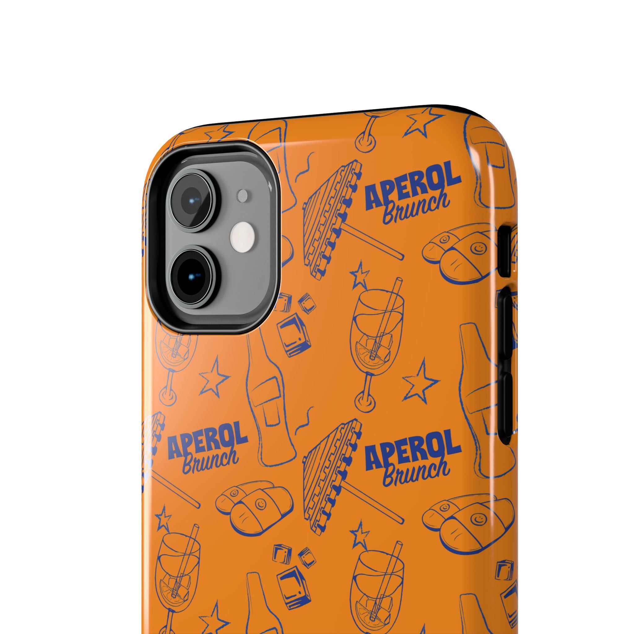 Aperol Brunch Collection Tough Phone Case — Orange and Blue Aperol Inspired Design