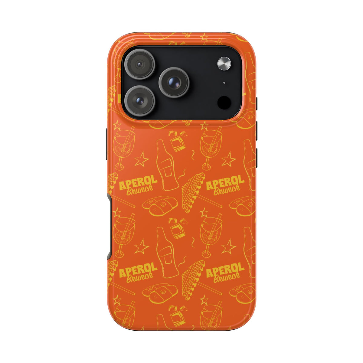Aperol Brunch Collection Tough Phone Case - Orange and Yellow Brunch Inspired Design