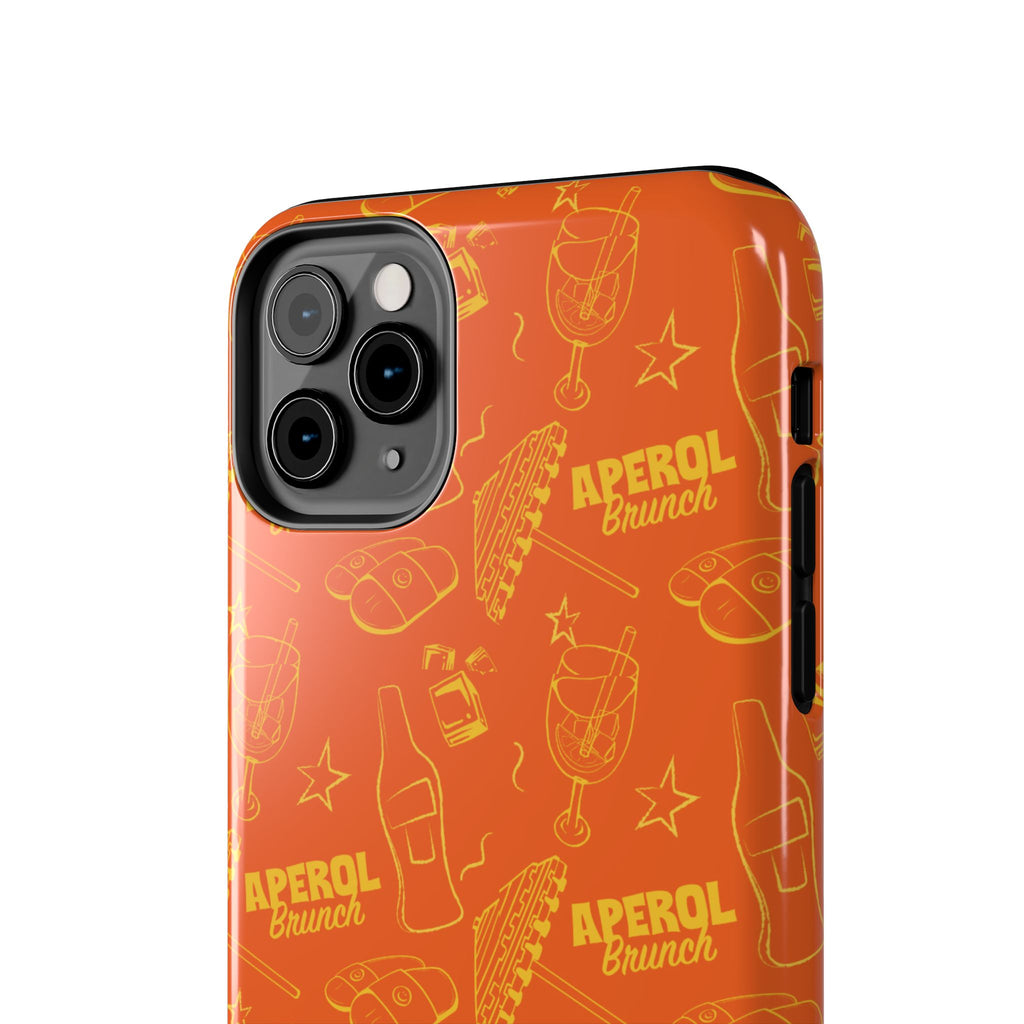 Aperol Brunch Collection Tough Phone Case - Orange and Yellow Brunch Inspired Design