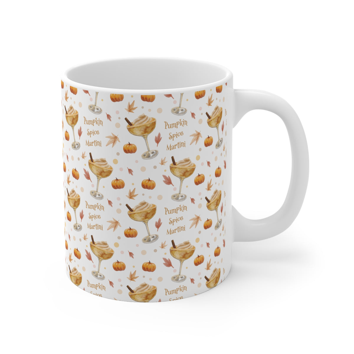 Pumpkin Spice Martini 11oz Mug — White Pumpkin Collection Inspired Design