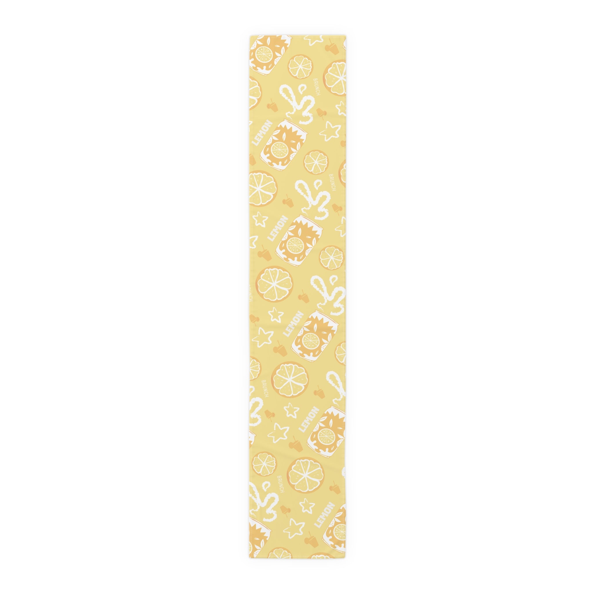 Lemonade Pattern Table Runner — Sunny Citrus Kitchen Decor